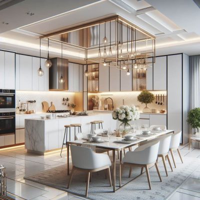 Phong cách thiết kế nội thất Hiện đại Luxury - Modern Luxury style 4 phong bep phong cach hien dai luxury hoan thien