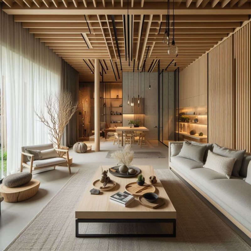 10 Xu Hướng Thiết Kế Nội Thất Độc Đáo cho Năm 2024 1 Phòng Khách Phong Cách Thiết Kế Wabi Sabi