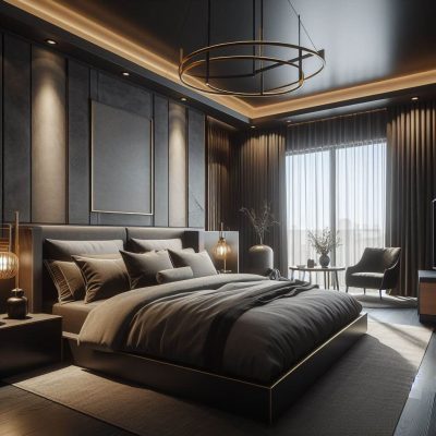 Phong cách thiết kế nội thất Hiện đại Luxury - Modern Luxury style 9 phong ngu phong cach hien dai luxury gam mau toi hoan thien