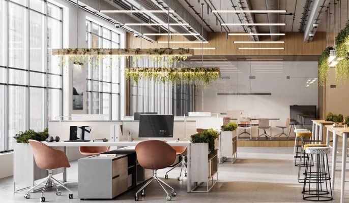 98+ Mẫu thiết kế nội thất văn phòng đẹp | cao cấp và chuyên nghiệp 4 vp hiendai 04