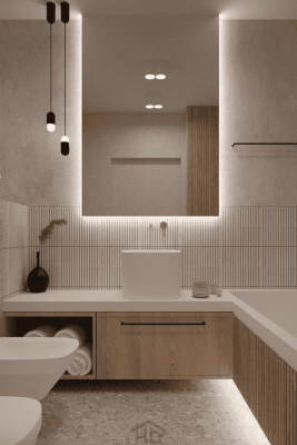 mau phong Toilet dep phong cach Japandi 6