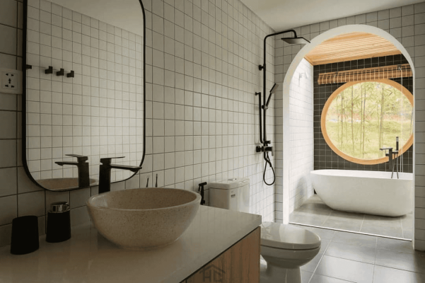 mau phong Toilet dep phong cach Japandi 7