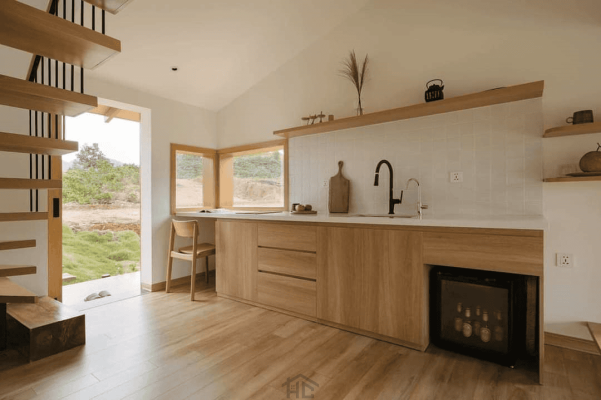 mau phong bep dep phong cach Japandi 9