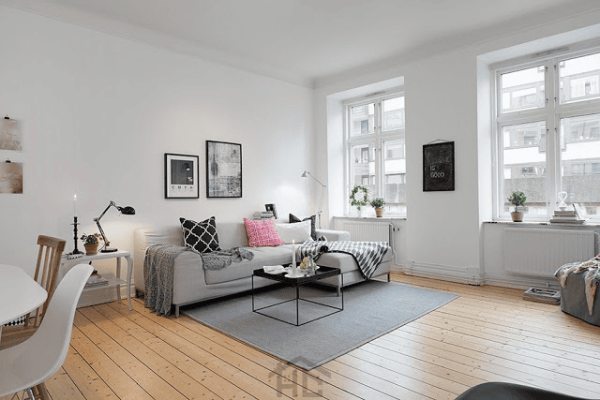 mau phong khach dep phong cach Bac Au 14