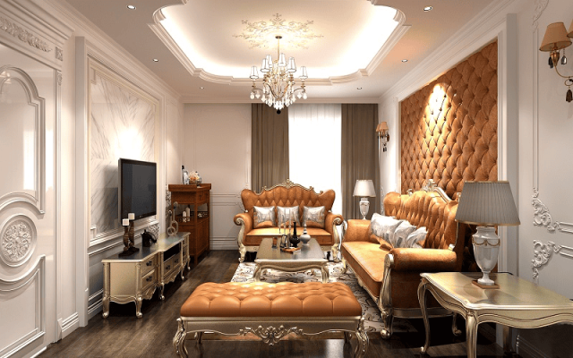 mau phong khach dep phong cach Co Dien 20