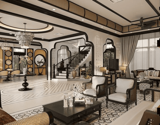 mau phong khach dep phong cach Dong Duong 5