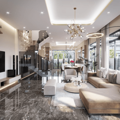 mau phong khach dep phong cach Hien Dai Luxury 15