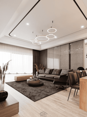 mau phong khach dep phong cach Hien Dai Luxury 9