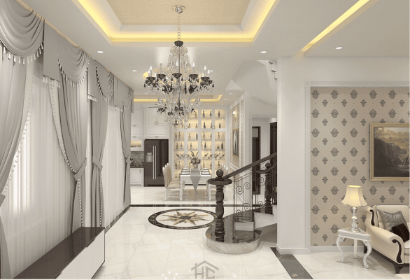 mau phong khach dep phong cach Tan Co Dien 3