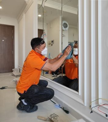 Báo giá thiết kế nội thất chung cư trọn gói giá tại xưởng【Cập nhật mới nhất 2024】 8 thuc te thi cong noi that can ho Saigon Royal MrVan 3