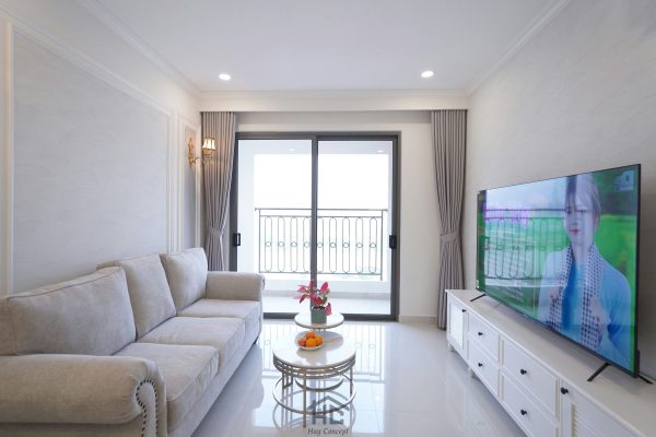thuc te thiet ke thi cong noi that can ho Saigon Royal MrVan phong khach3
