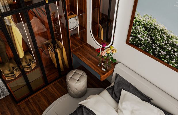 Thiết Kế & Thi Công Trọn Gói Căn Hộ 2 Phòng Ngủ Eco Green 20 Phong Ngu Master 4 Can ho chung cu Eco Green