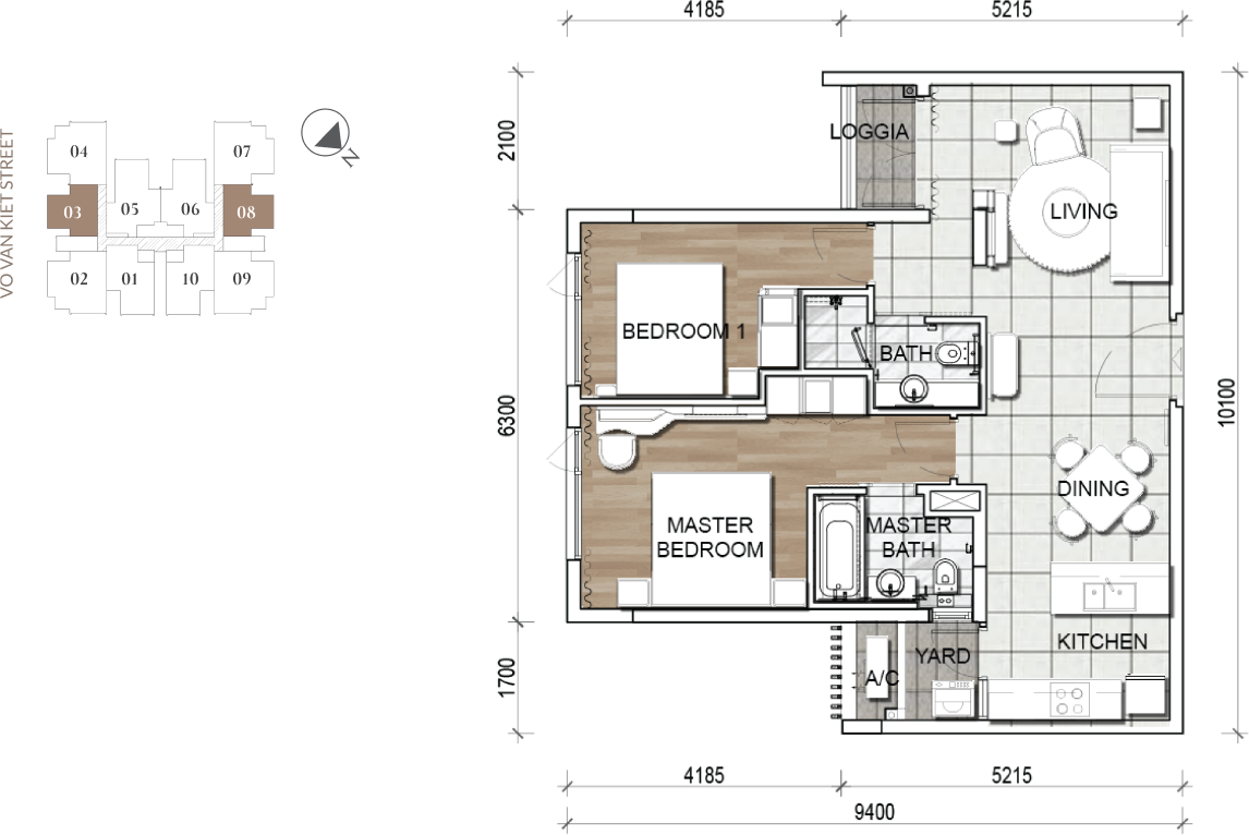 2 BEDROOM EXECUTIVE 1