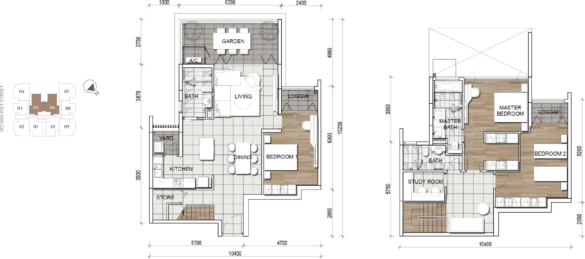 SKY SUITE DLX 3 1 Can ho Zenity Capitaland quan 1