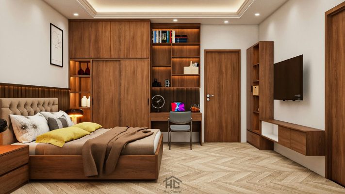 3D phong ngu2 1 thiet ke amp thi cong tron goi nha pho chu long q7