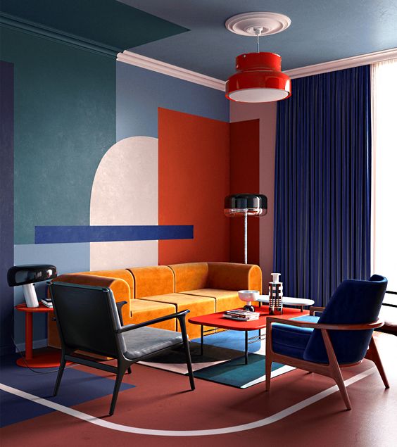 Color Block - Xu hướng thiết kế nội thất bùng nổ cá tính và sáng tạo 3 80bc77669377564b3b655b67f5d87583