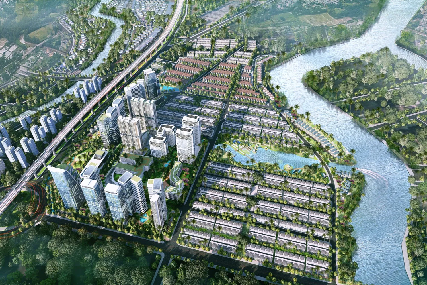 Phoi canh tong the Arcadia at Lavila Nha Be