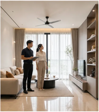 Căn hộ hoàn thiện sau nghiệm thu nội thất