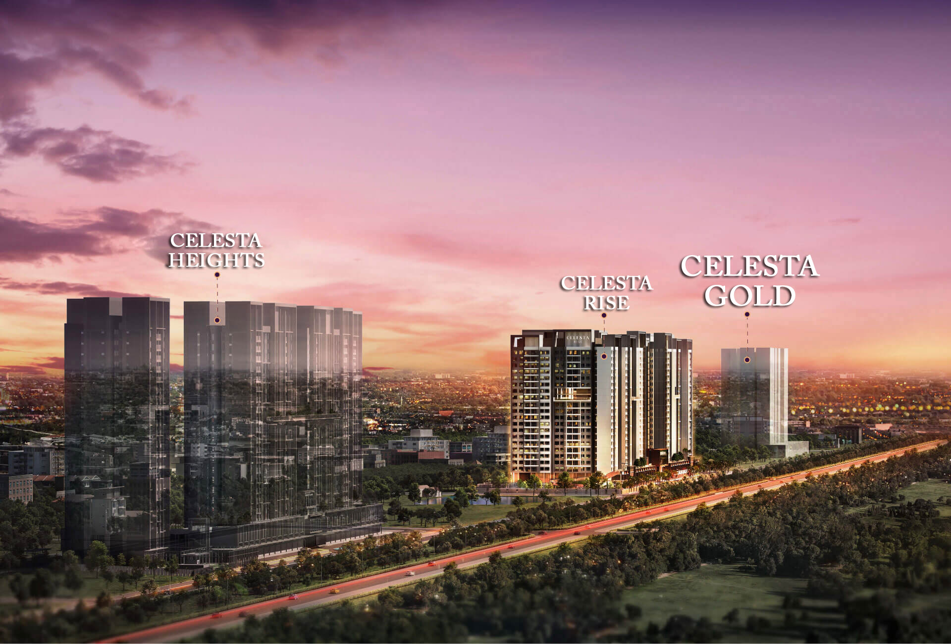 Phối cảnh tổng thể Celesta Gold Nhà Bè