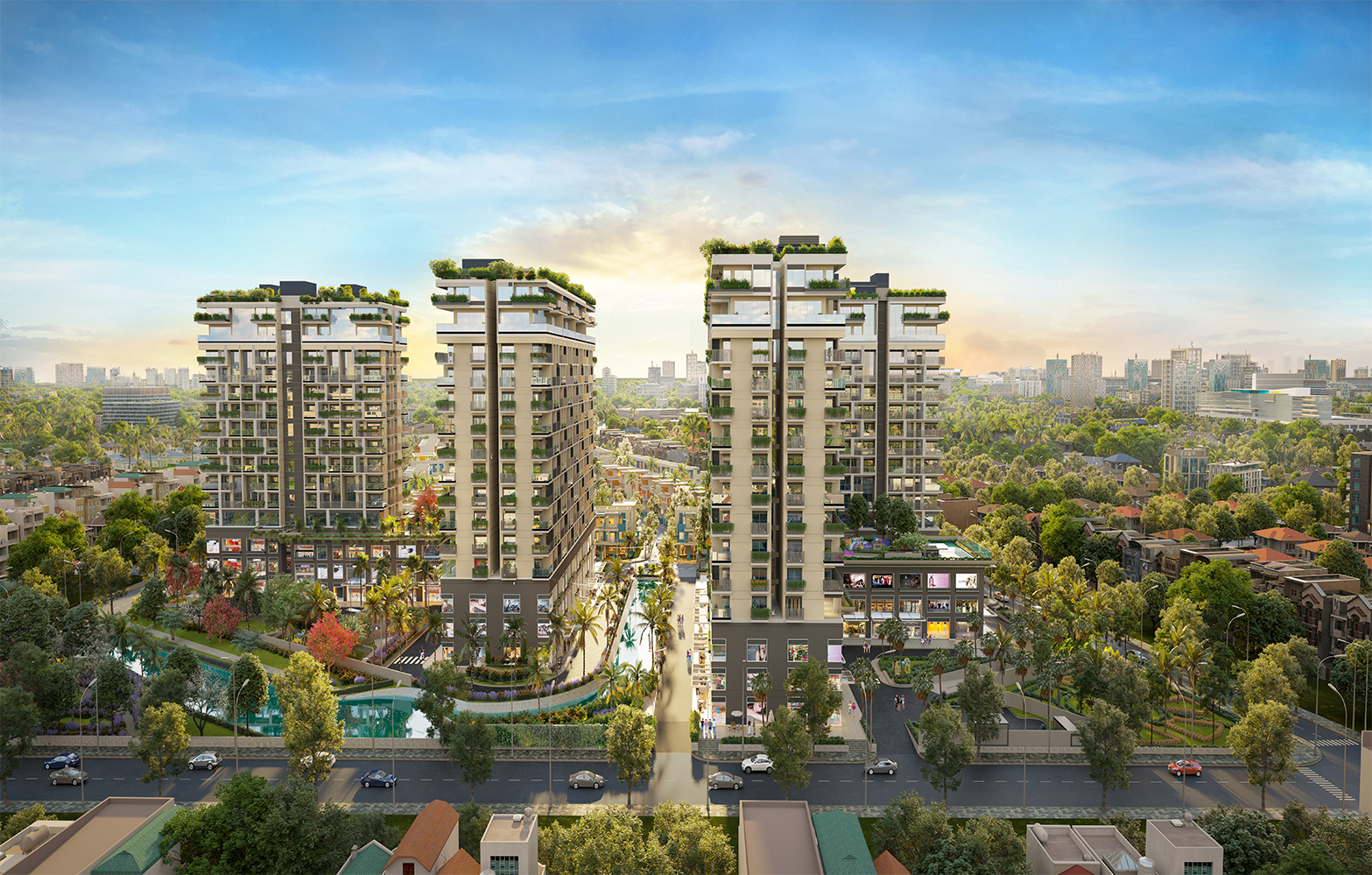 Phoi canh tong the Fiato Uptown Hung Phu