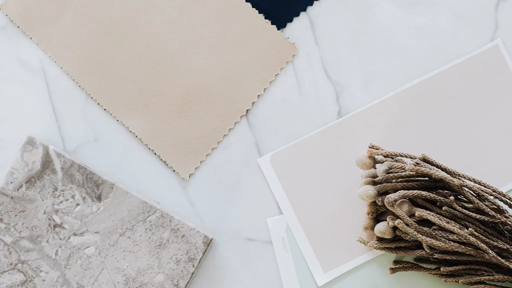 Vật liệu nội thất căn hộ: chọn sao cho bền và hợp ngân sách 2 Mẫu gỗ, đá và vải cho nội thất căn hộ