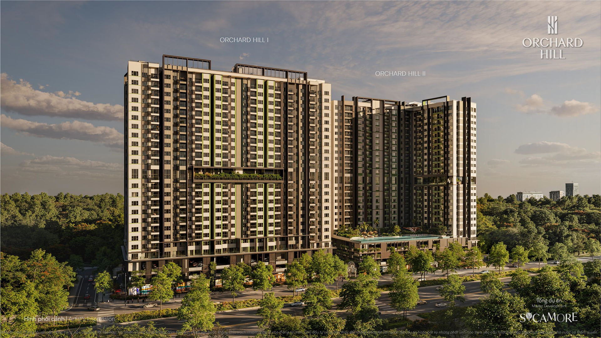 Orchard Hill CapitaLand Binh Duong phoi canh tong the