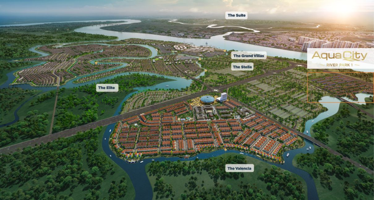 Phoi canh biet thu The River House Novaland