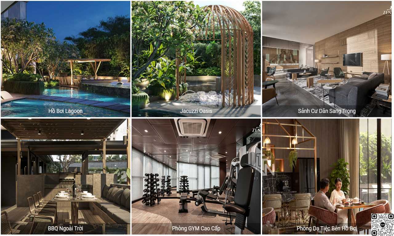 Hệ thống tiện ích Resort cao cấp Zenity Capitaland