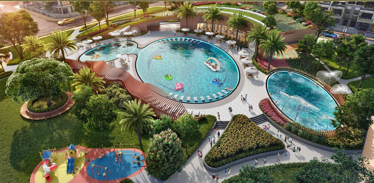 cong vien trung tam dao phuong hoang aqua city 1