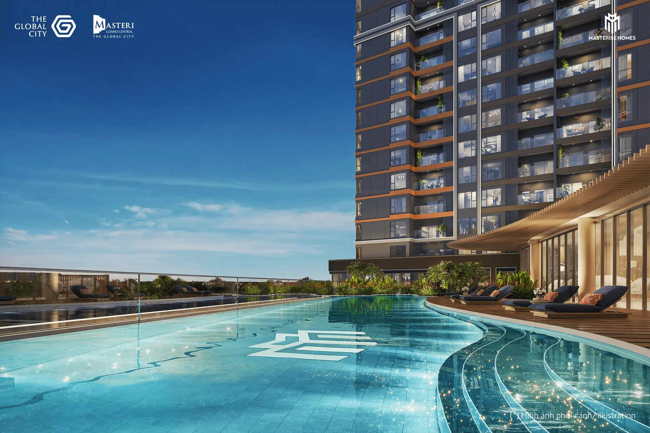 Masteri Cosmo Central – The Global City: Giá bán, vị trí, pháp lý & đánh giá chi tiết 2026 3 Tiện ích hồ bơi Masteri Cosmo Central