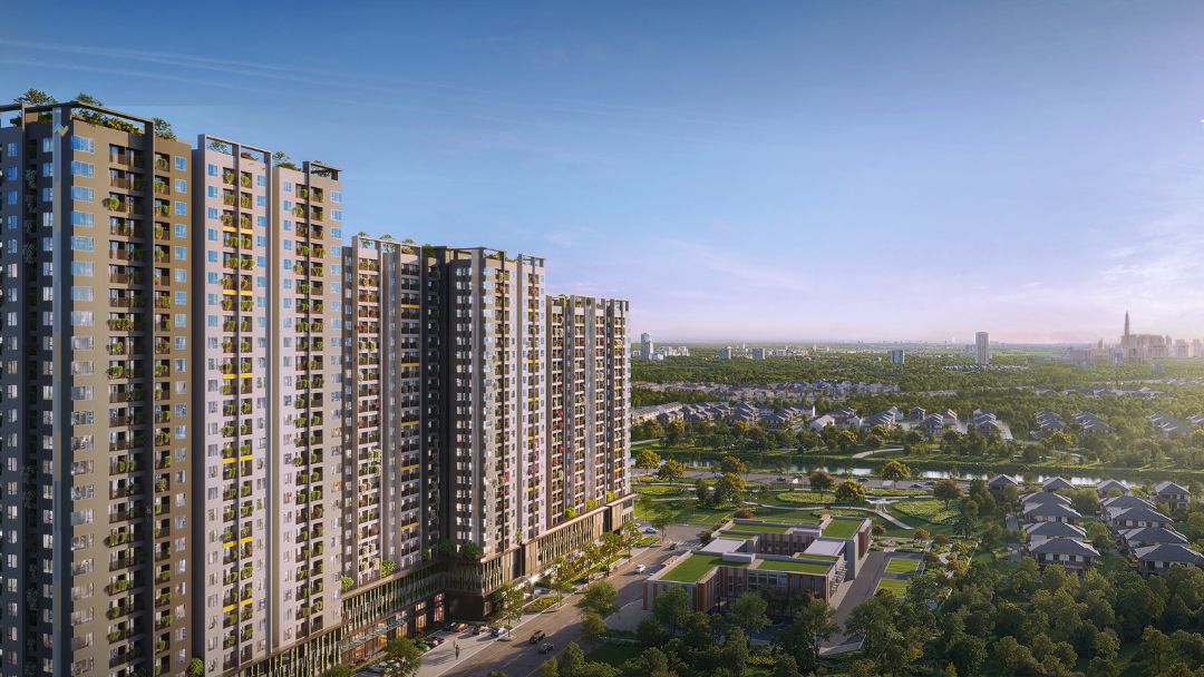 Phối cảnh tổng thể The Win City Long An
