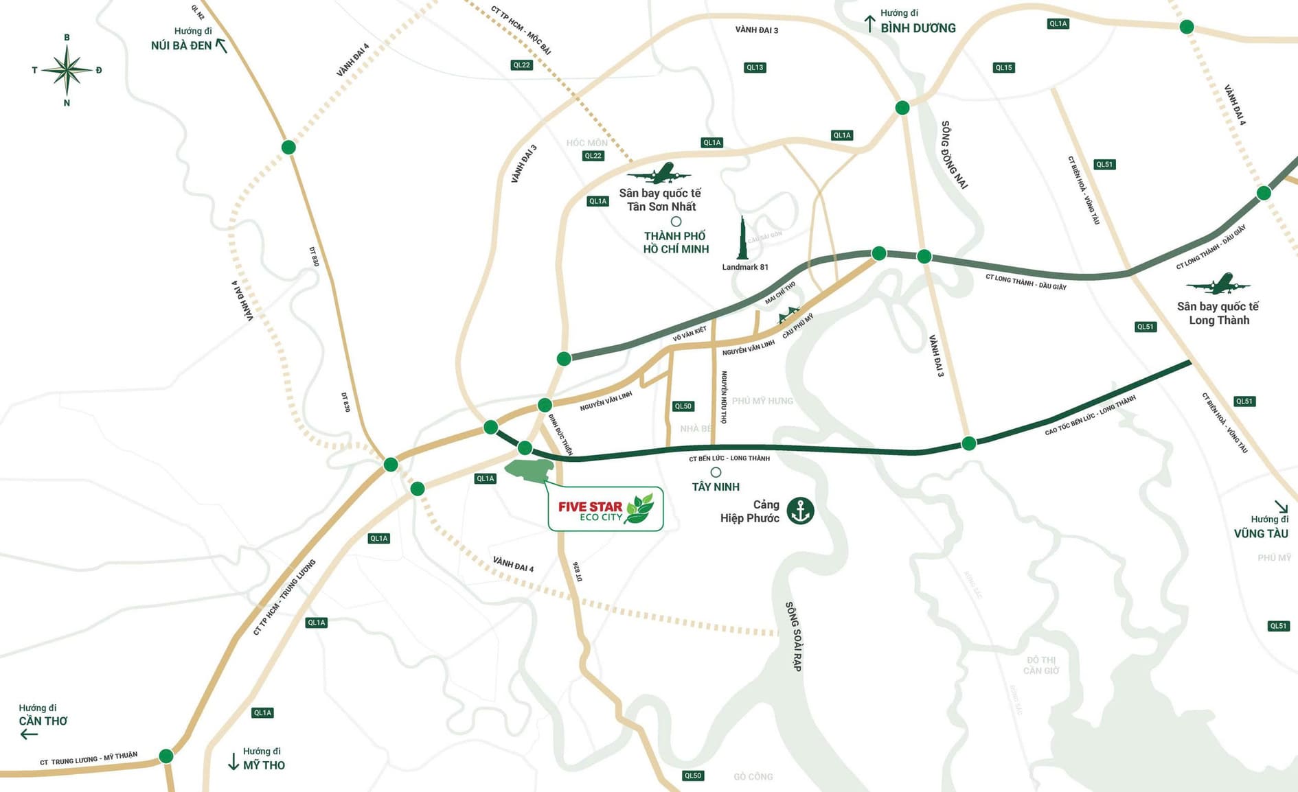 The Royal - Five Star Eco City: Giá bán, vị trí, pháp lý & đánh giá chi tiết 1 Vị trí The Royal Five Star Eco City
