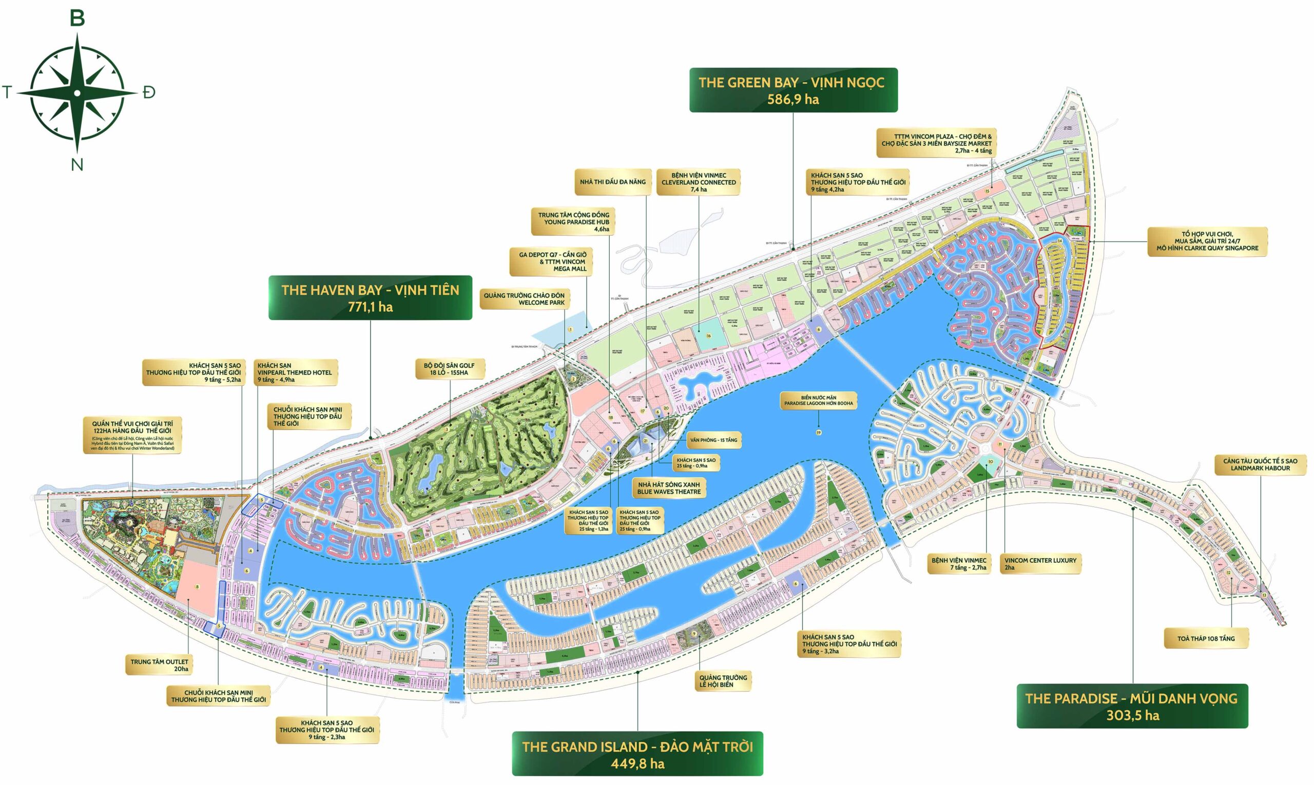 Mặt bằng tổng thể và thiết kế Vinhomes Green Paradise